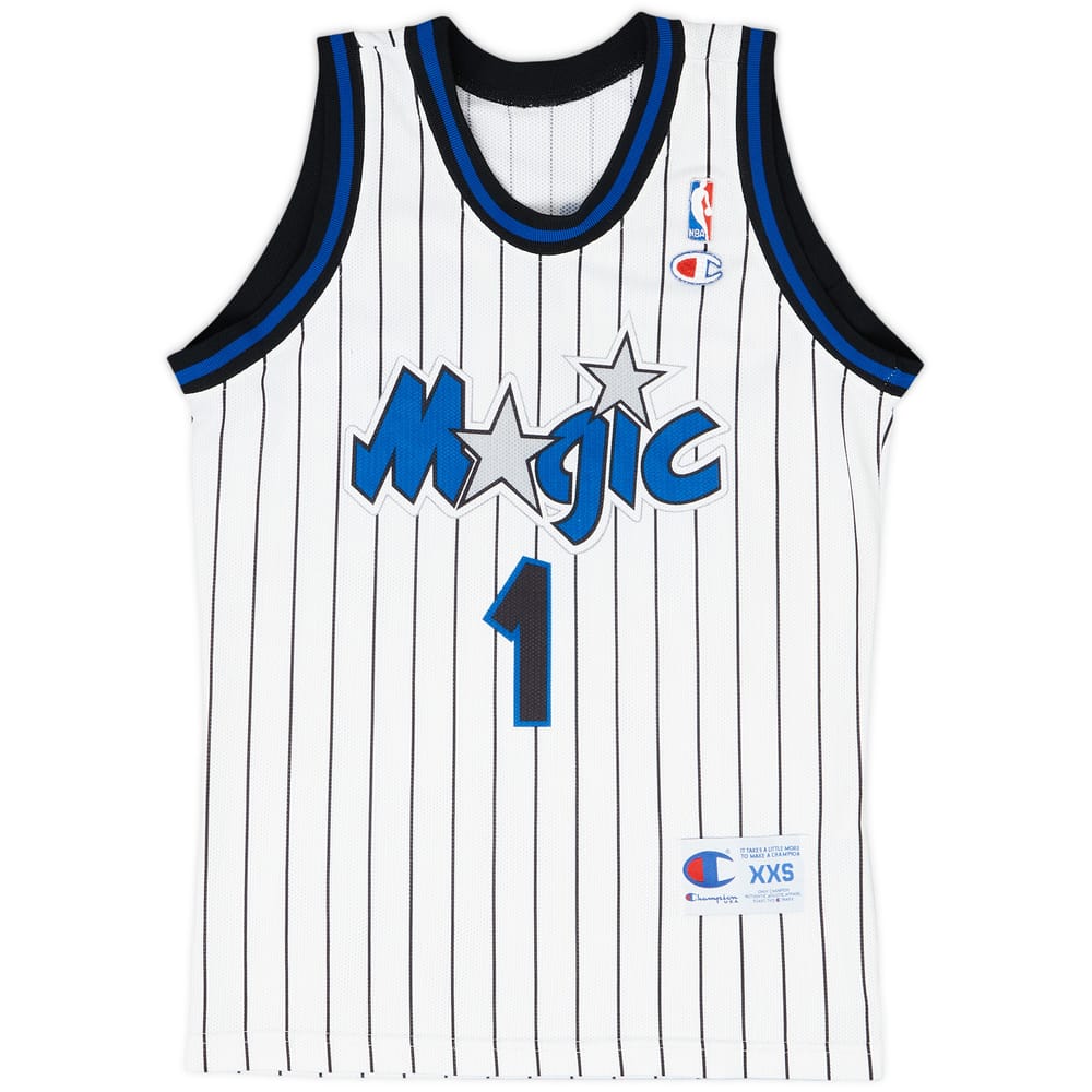 1993-98 Orlando Magic Hardaway #1 Champion Home Jersey - 8/10 - (XXS)