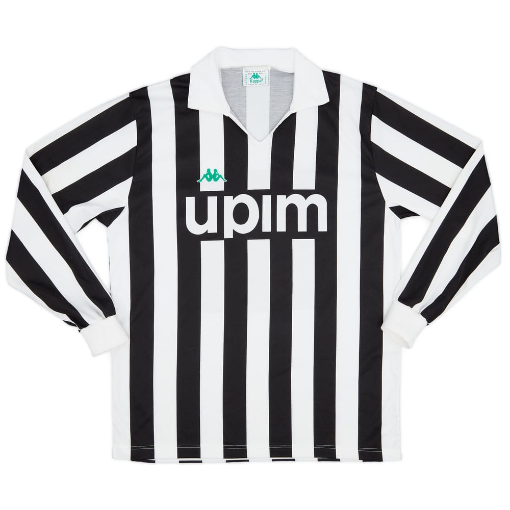 1989-90 Juventus Home L/S Shirt - 9/10 - (XL)