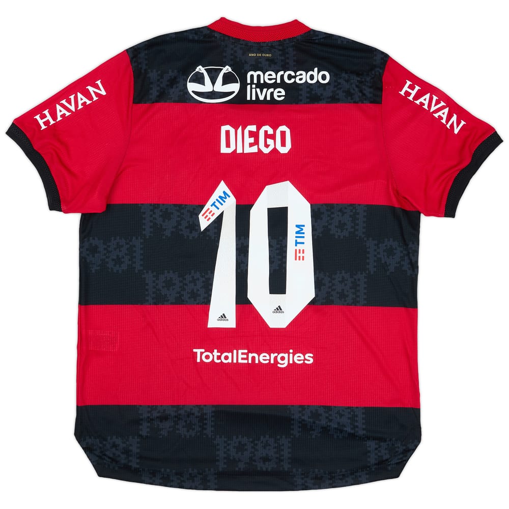 2021 Flamengo Authentic Home Shirt Diego #10 (XL)