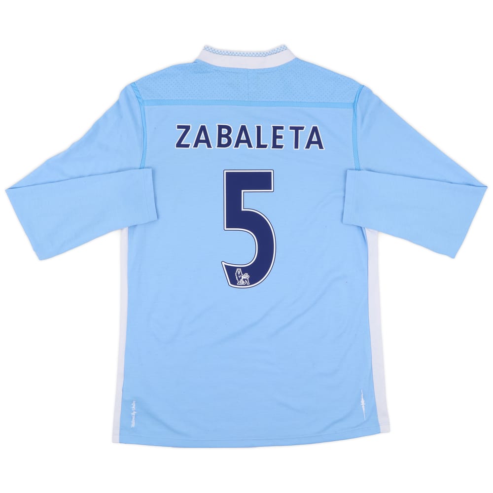 2011-12 Manchester City Home L/S Shirt Zabaleta #5 - 7/10 - (M)