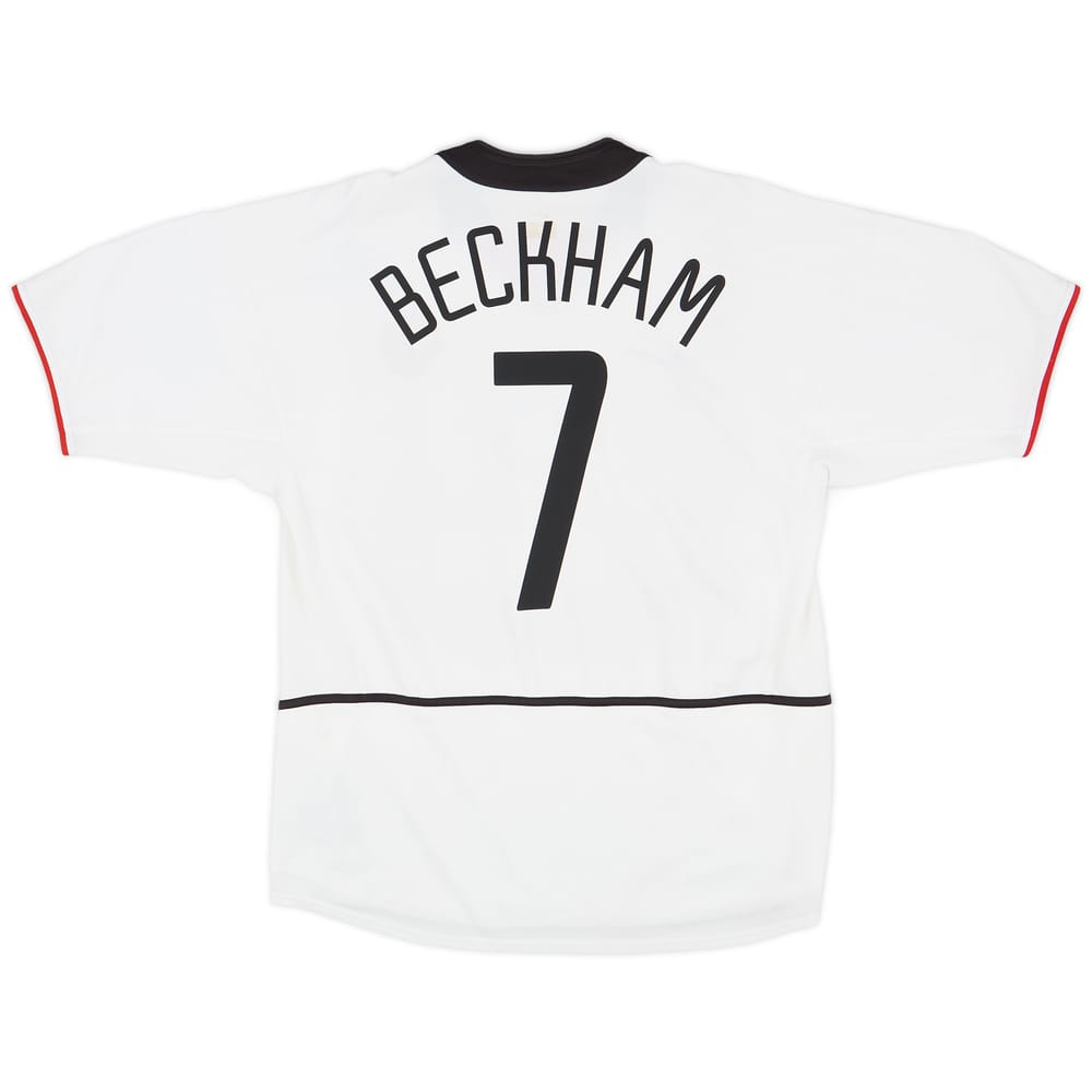 2002-03 Manchester United Away Shirt Beckham #7 - 8/10 - (L)