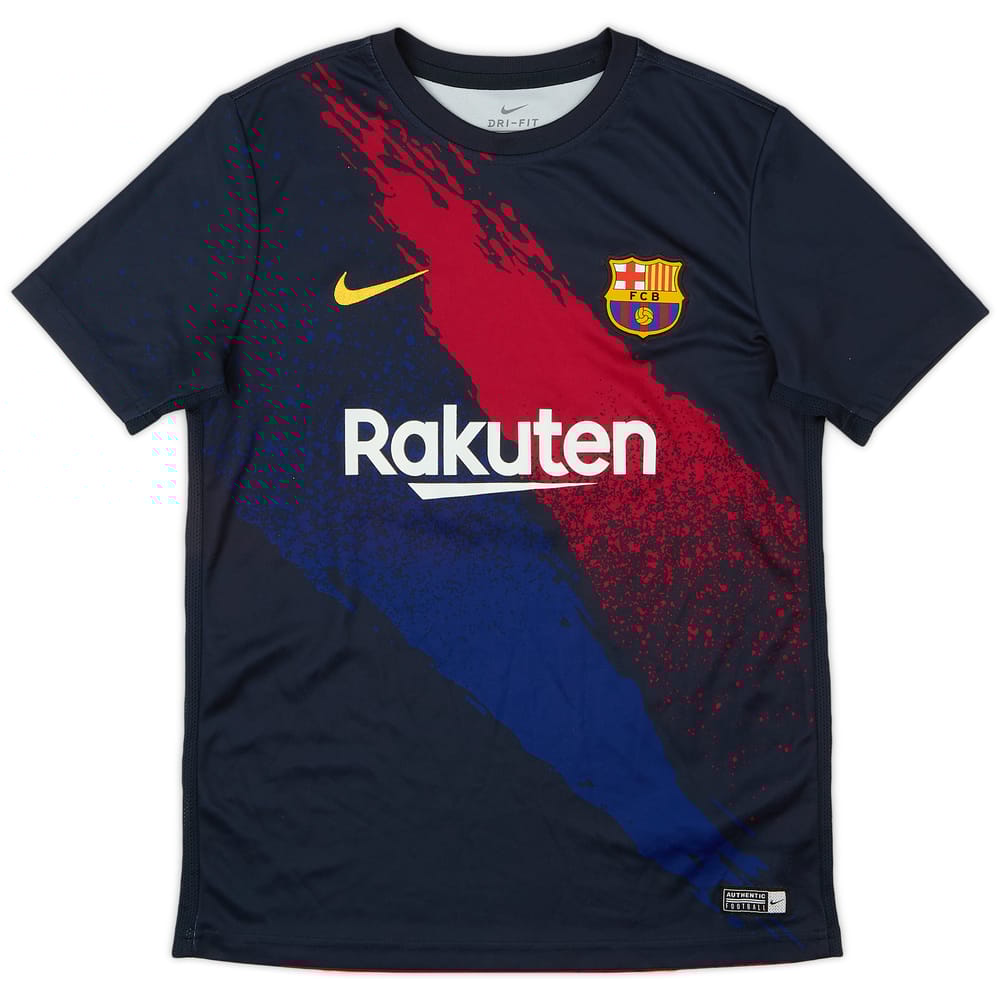 2019-20 FC Barcelona Nike Training Shirt - 9/10 - (L.Boys)