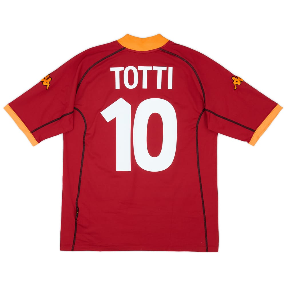 2001-02 Roma Home Shirt Totti #10 (XL)
