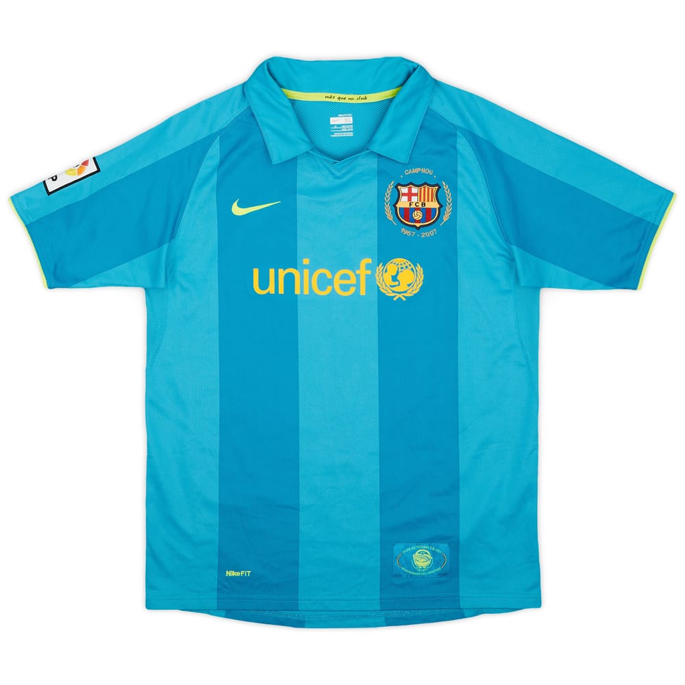 2007-09 Barcelona Away Shirt - 9/10 - (XL.Boys)