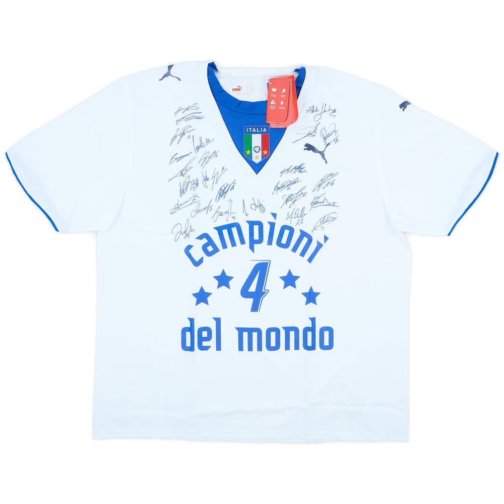 2006 Italy 'Campioni del Mondo' 'Signed' Away Shirt (XXL)