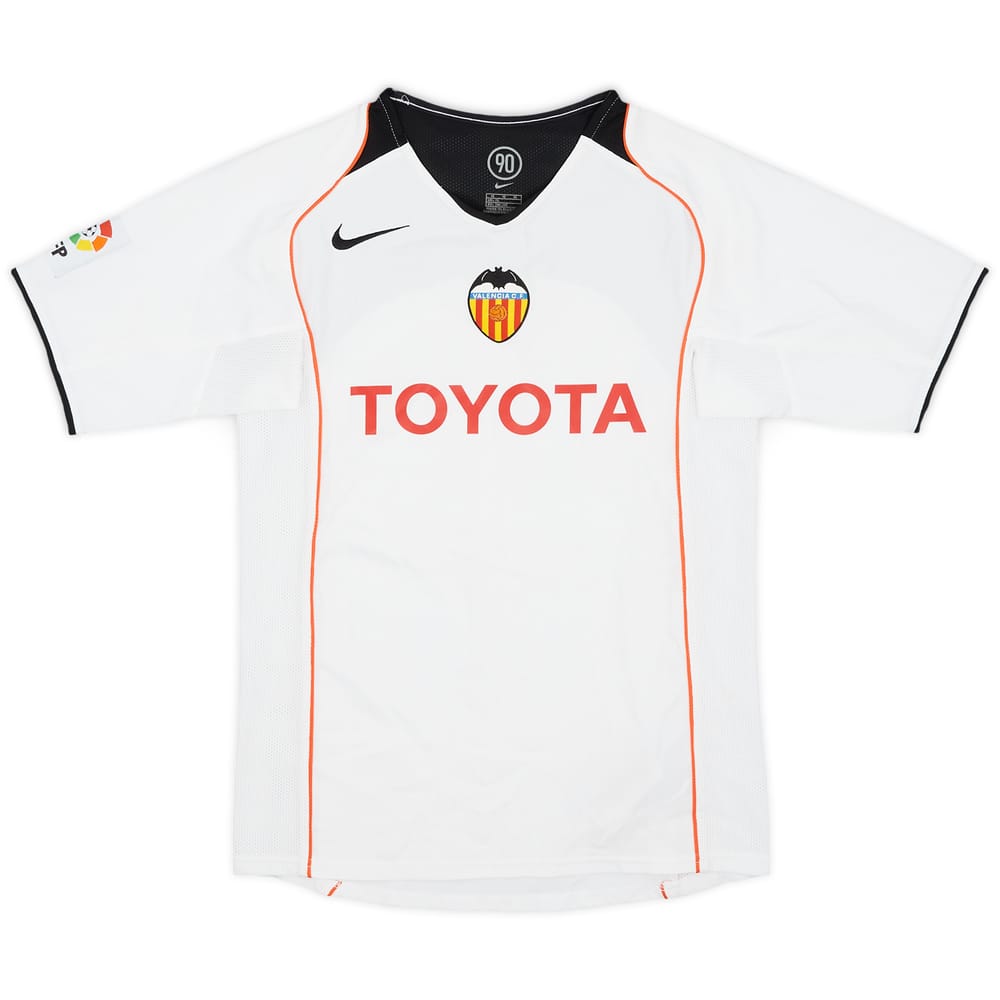 2004-05 Valencia Home Shirt - 9/10 - (M.Boys)