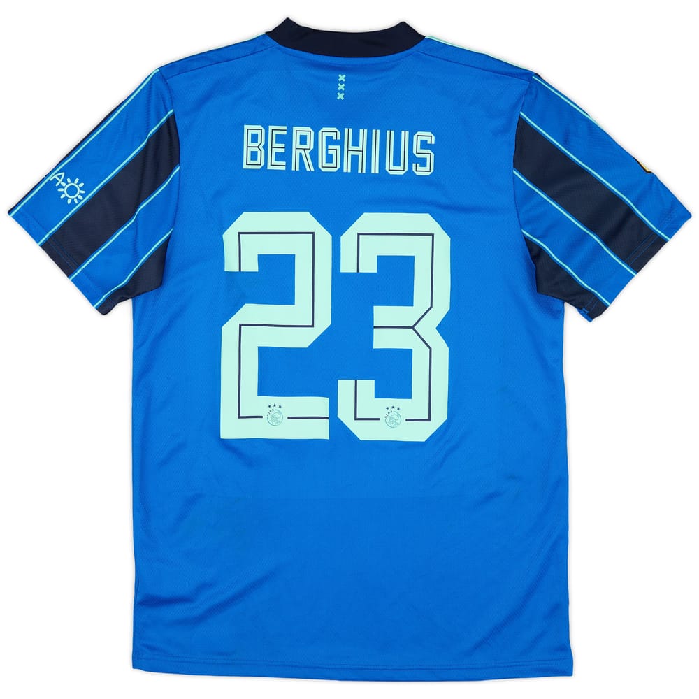 2021-22 Ajax Match Issue Away Shirt Berghuis #23