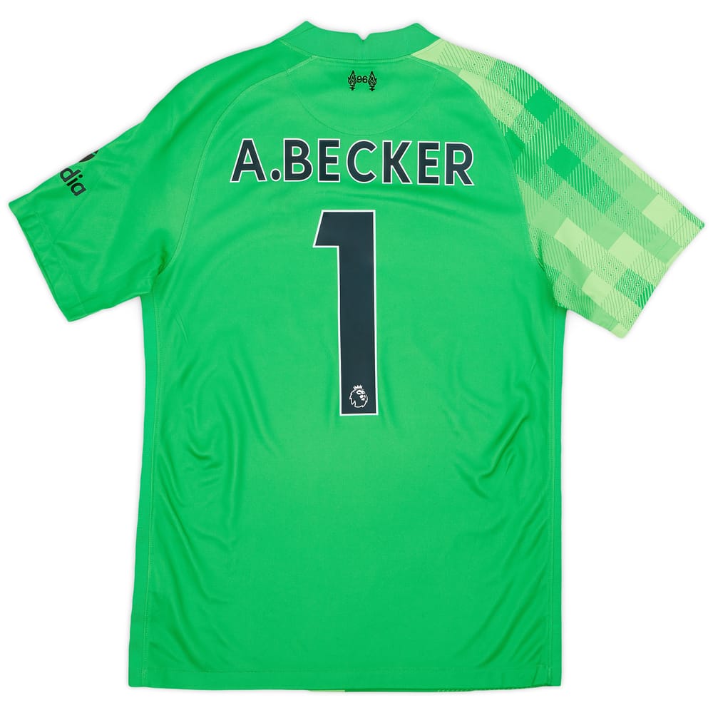 2021-22 Liverpool GK Shirt A.Becker #1 - 8/10 - (S)