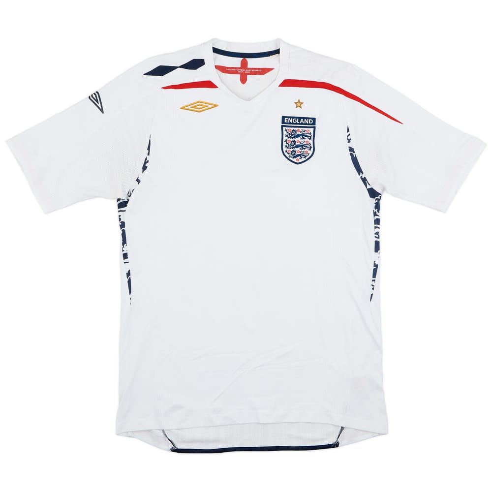 2007-09 England Home Shirt - 8/10 - (L)