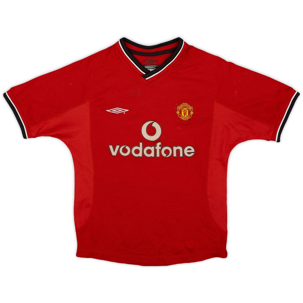 2000-02 Manchester United Home Shirt - 4/10 - (S.Boys)