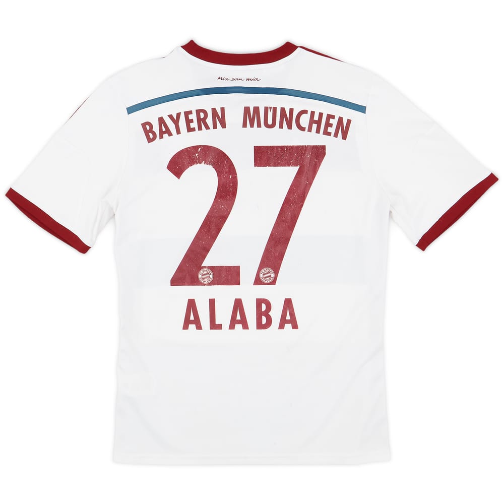 2014-15 Bayern Munich Away Shirt Alaba #27 - 5/10 - (L.Boys)