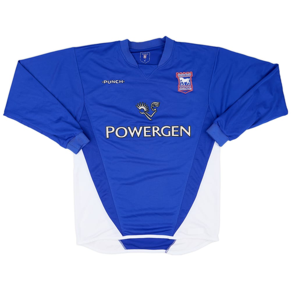 2003-05 Ipswich Home L/S Shirt - 8/10 - (M)