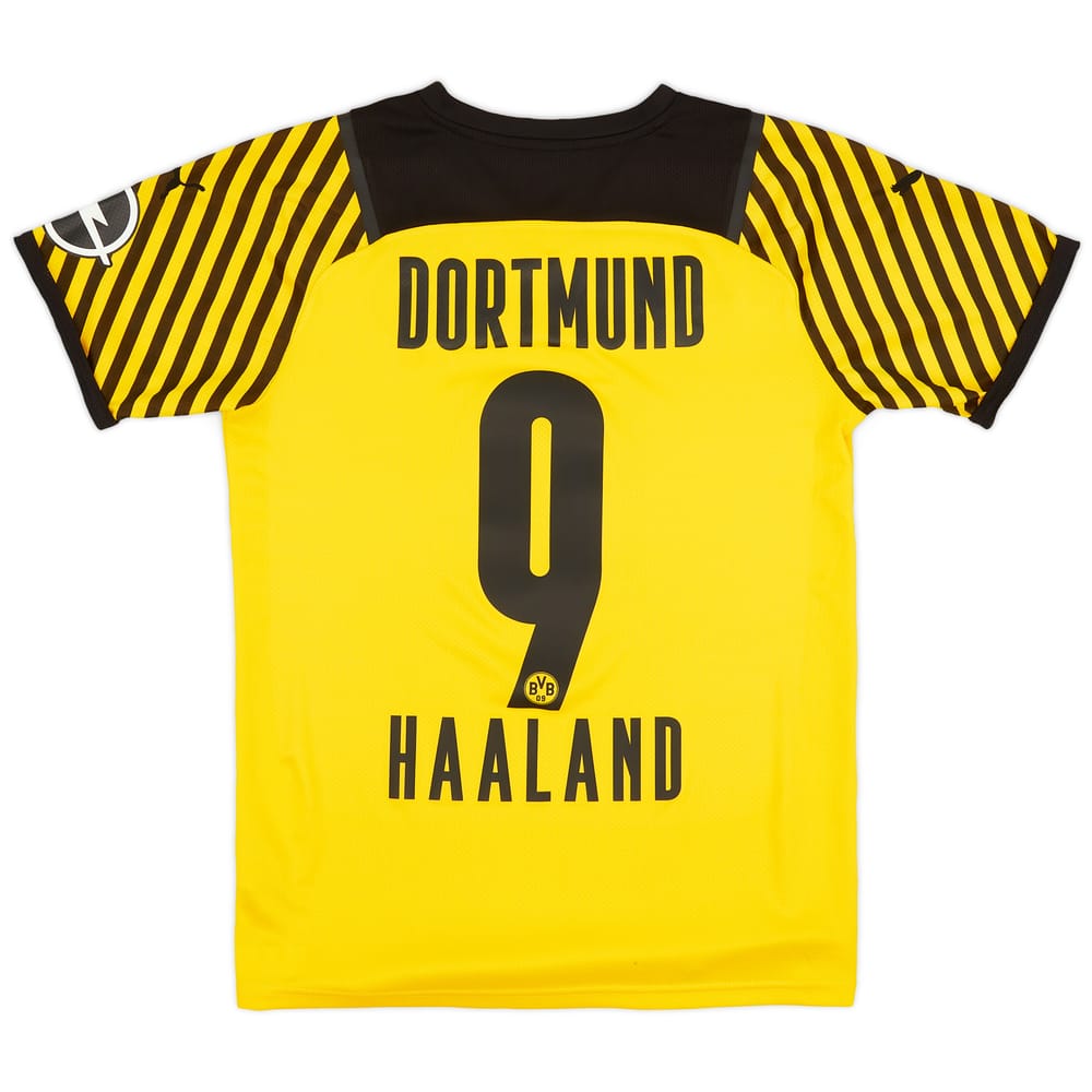 2021-22 Borussia Dortmund Home Shirt Haaland #9 - 8/10 - (S)