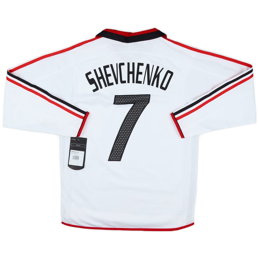 2003-04 AC Milan Player Issue Away L/S Shirt Shevchenko #7 (S)