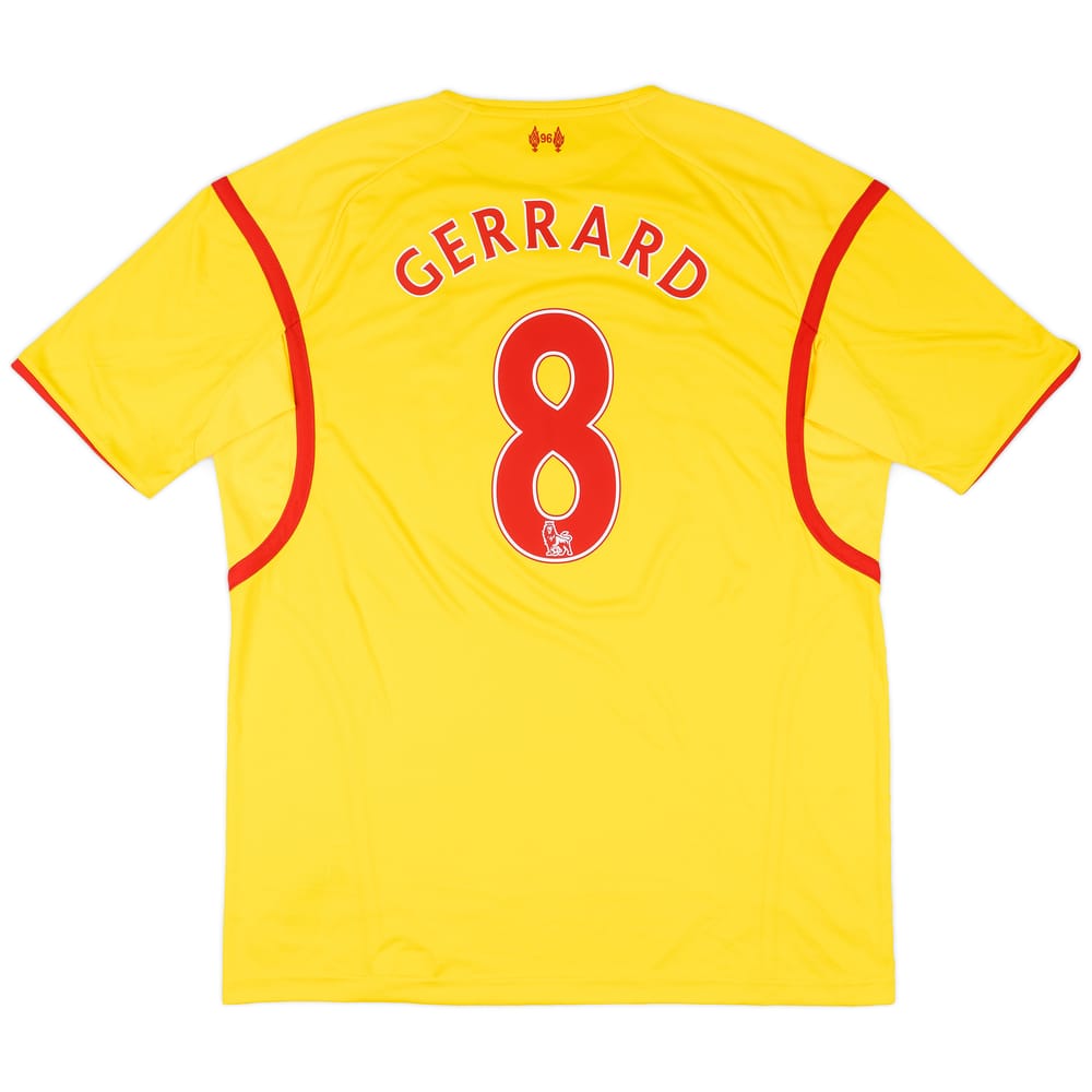 2014-15 Liverpool Away Shirt Gerrard #8 - 6/10 - (XXL)