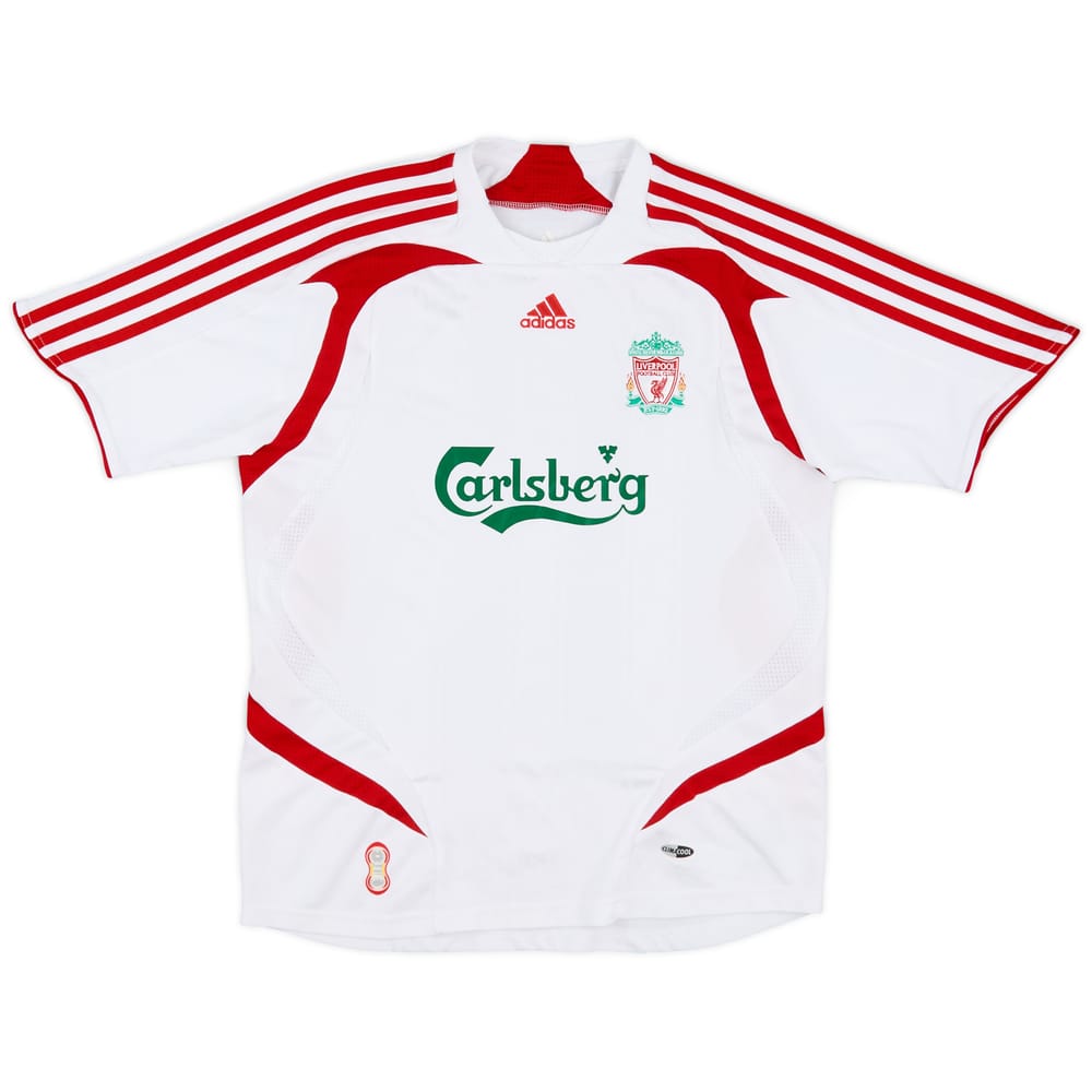 2007-08 Liverpool Away Shirt - 8/10 - (M.Boys)