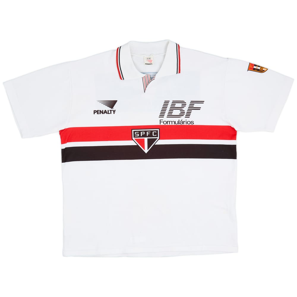 1992 Sao Paulo Home Shirt - 8/10 - (XL)