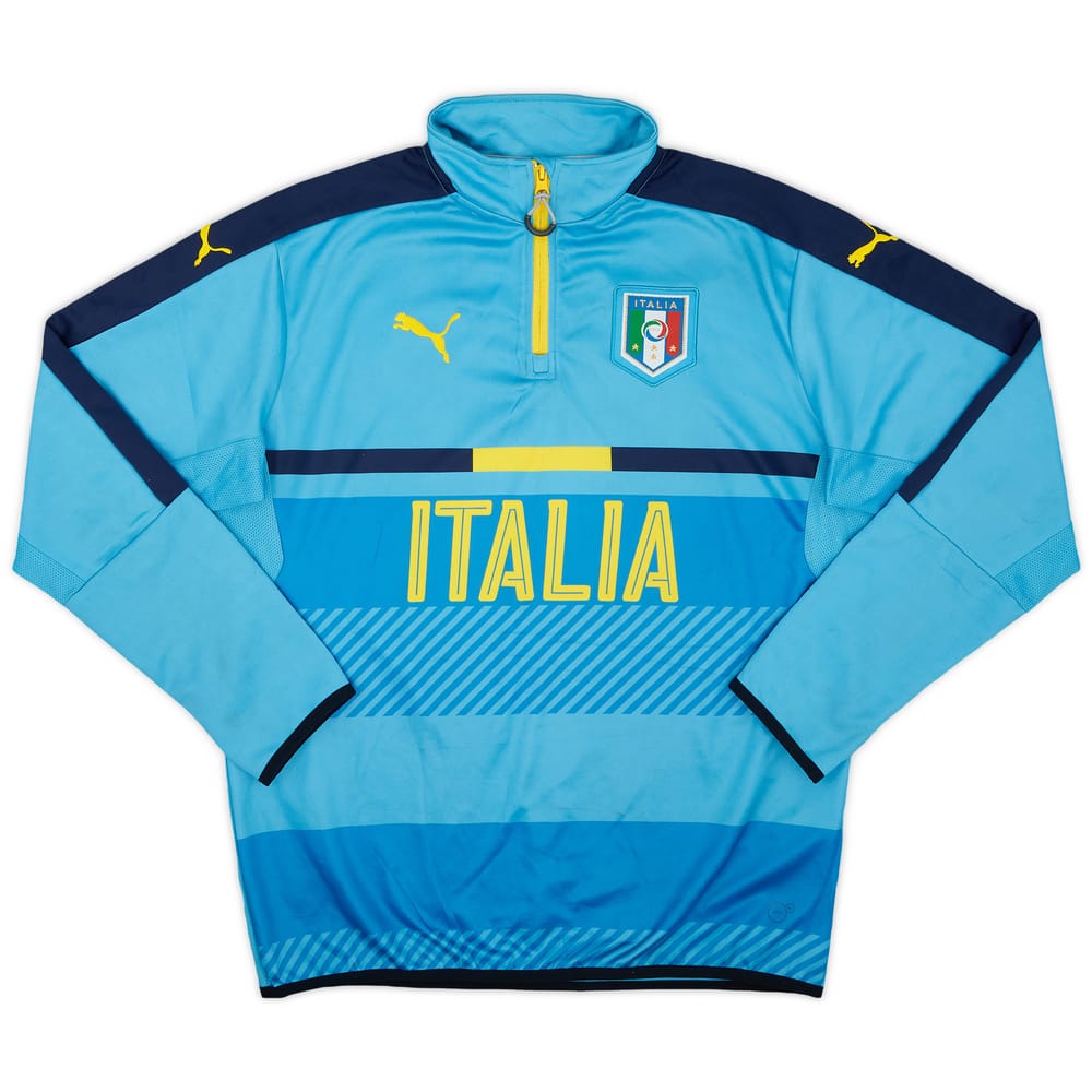 2016-17 Italy Puma 1/4 Zip Drill Top - 8/10 - (L)