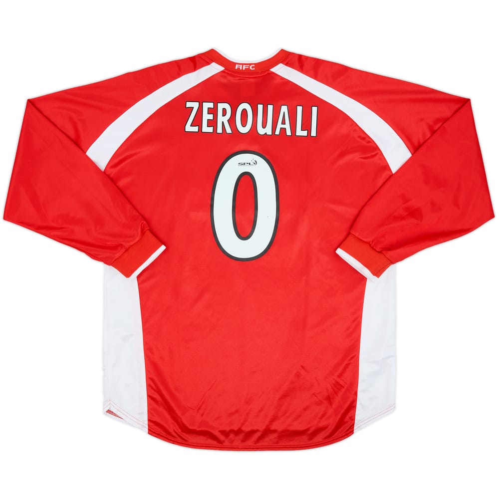 2000-01 Aberdeen Home L/S Shirt Zerouali #0 - 7/10 - (L)