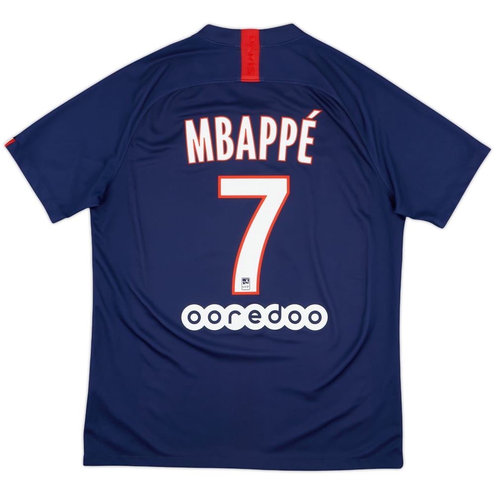 2019-20 Paris Saint-Germain Home Shirt Mbappe #7 - 7/10 - (L)