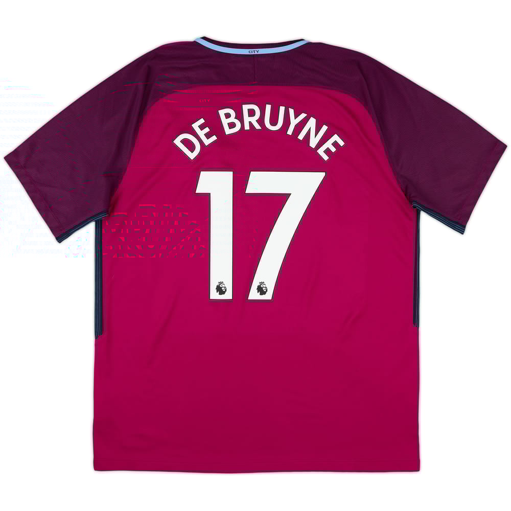 2017-18 Manchester City Away Shirt De Bruyne #17 - 8/10 - (XL)