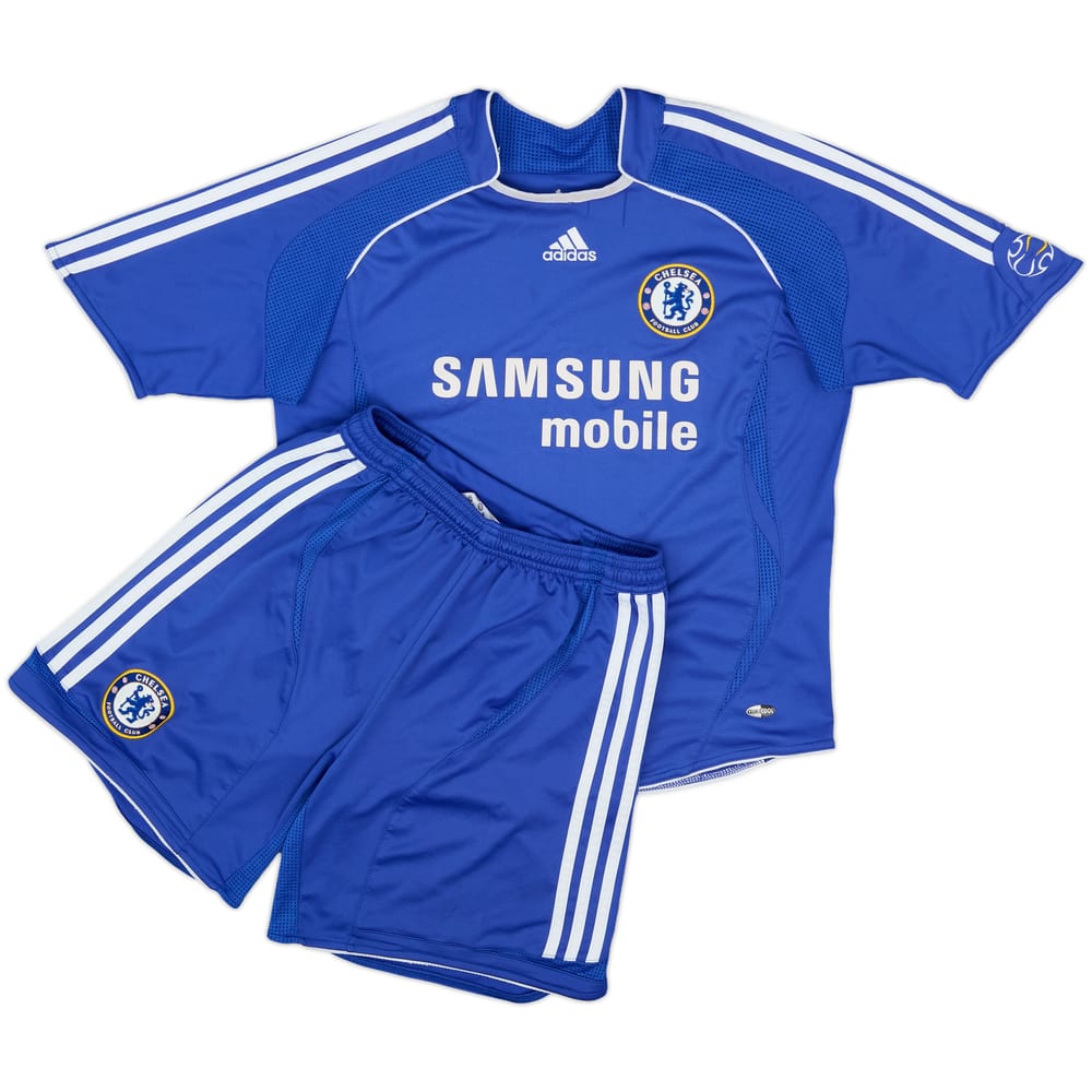 2006-08 Chelsea Home Shirt and Shorts - 6/10 - (L.Boys)