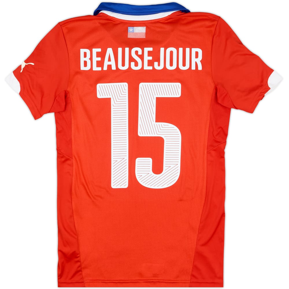 2014-15 Chile Home Shirt Beausejour #15 - 7/10 - (S)
