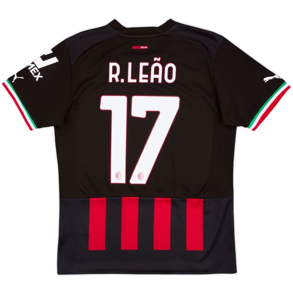 2022-23 AC Milan Home Shirt R.Leao #17 - 9/10 - (M)