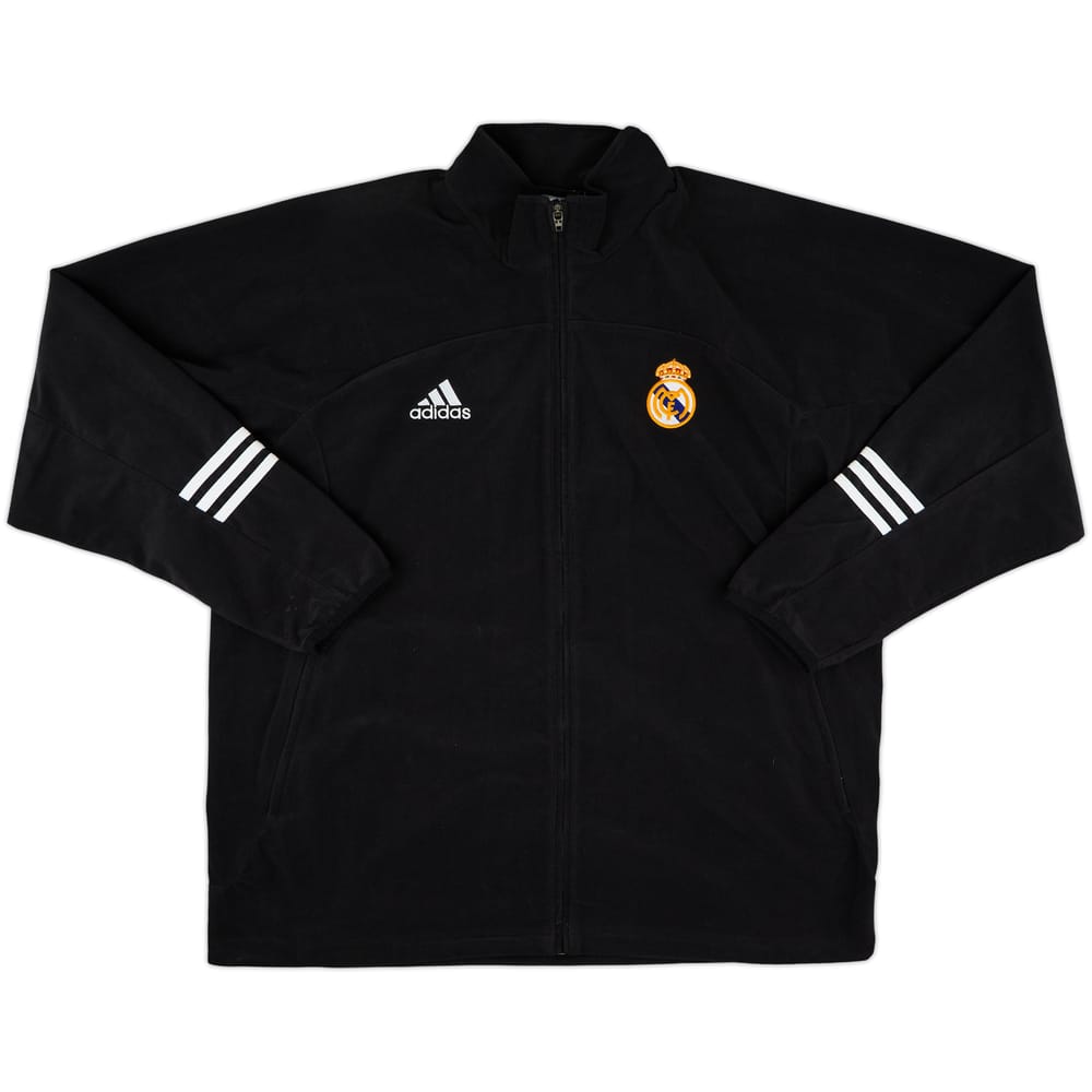 2002 Real Madrid Centenary adidas Fleece Track Jacket - 9/10 - (L)