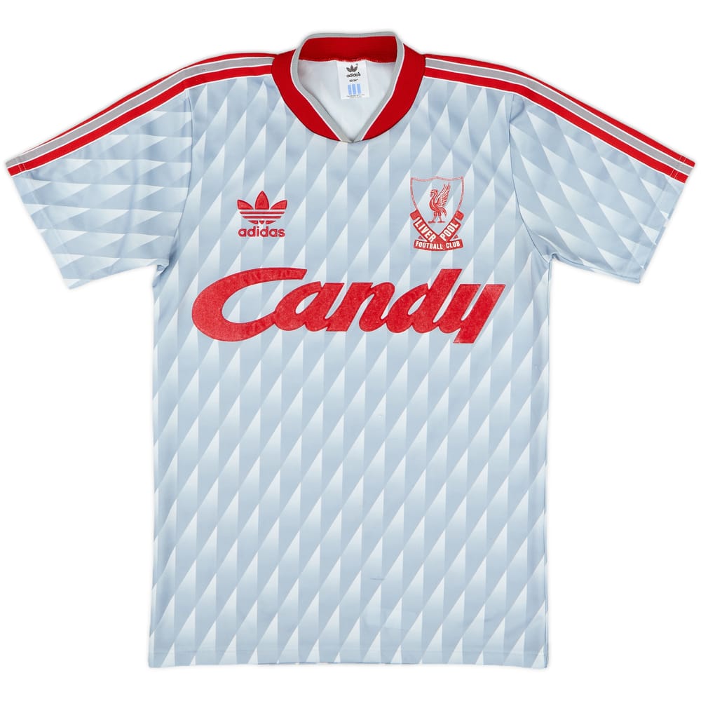 1989-91 Liverpool Away Shirt - 8/10 - (L.Boys)