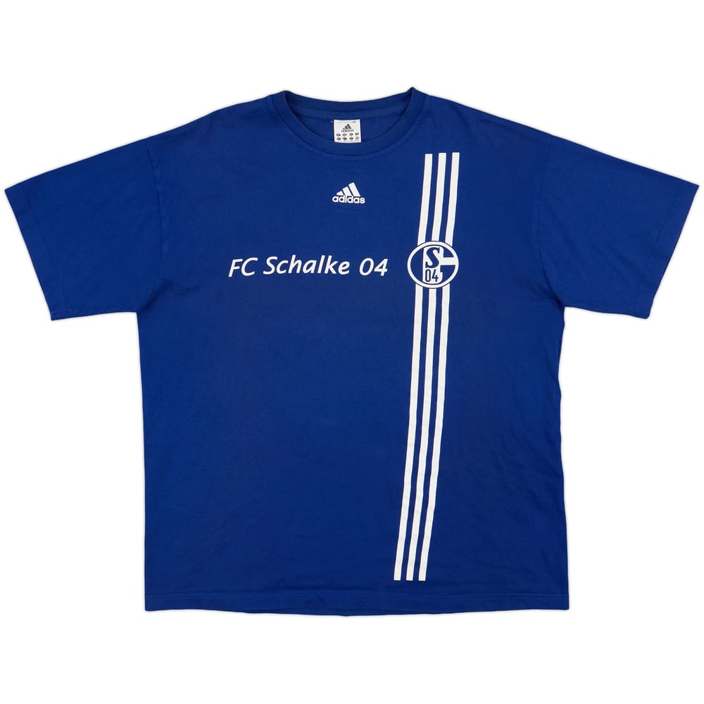 2008-09 Schalke adidas Cotton Tee - 8/10 - (XL)