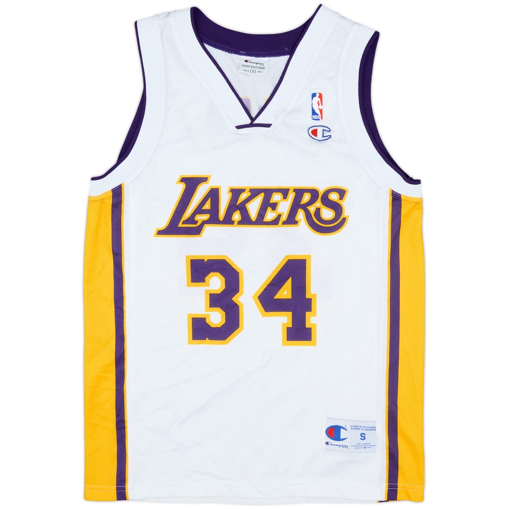 2002-04 LA Lakers O'Neal #34 Champion Alternate Jersey - 9/10 - (S)