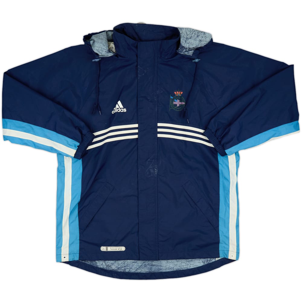 1998-99 Deportivo de La Coruna adidas Hooded Rain Jacket - 4/10 - (L)