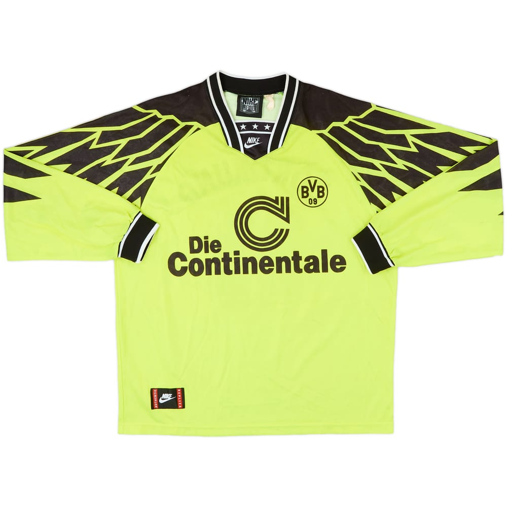 1994-95 Borussia Dortmund Home L/S Shirt #11 - 8/10 - (XL)