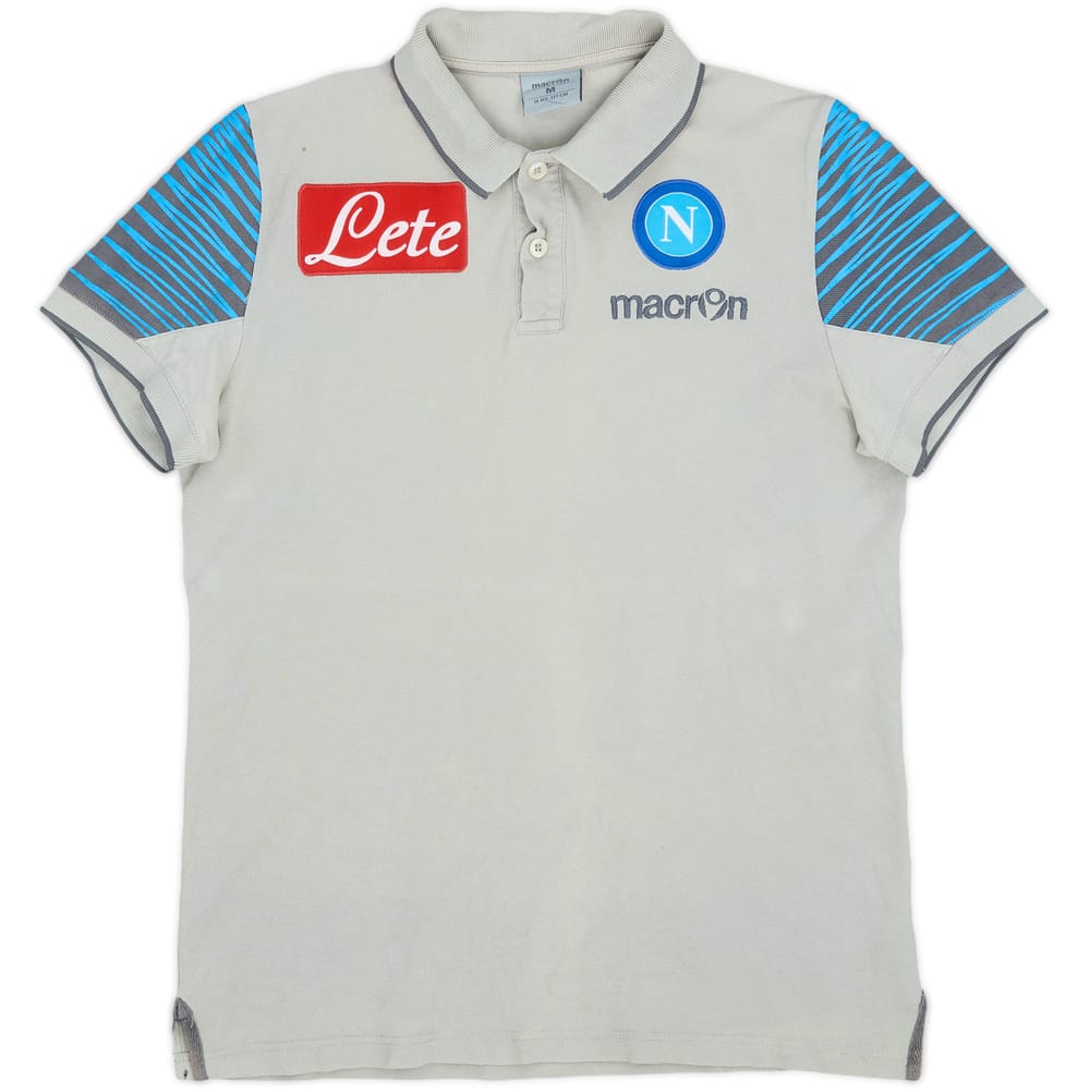2014-15 Napoli Macron Polo Shirt - 8/10 - (M)