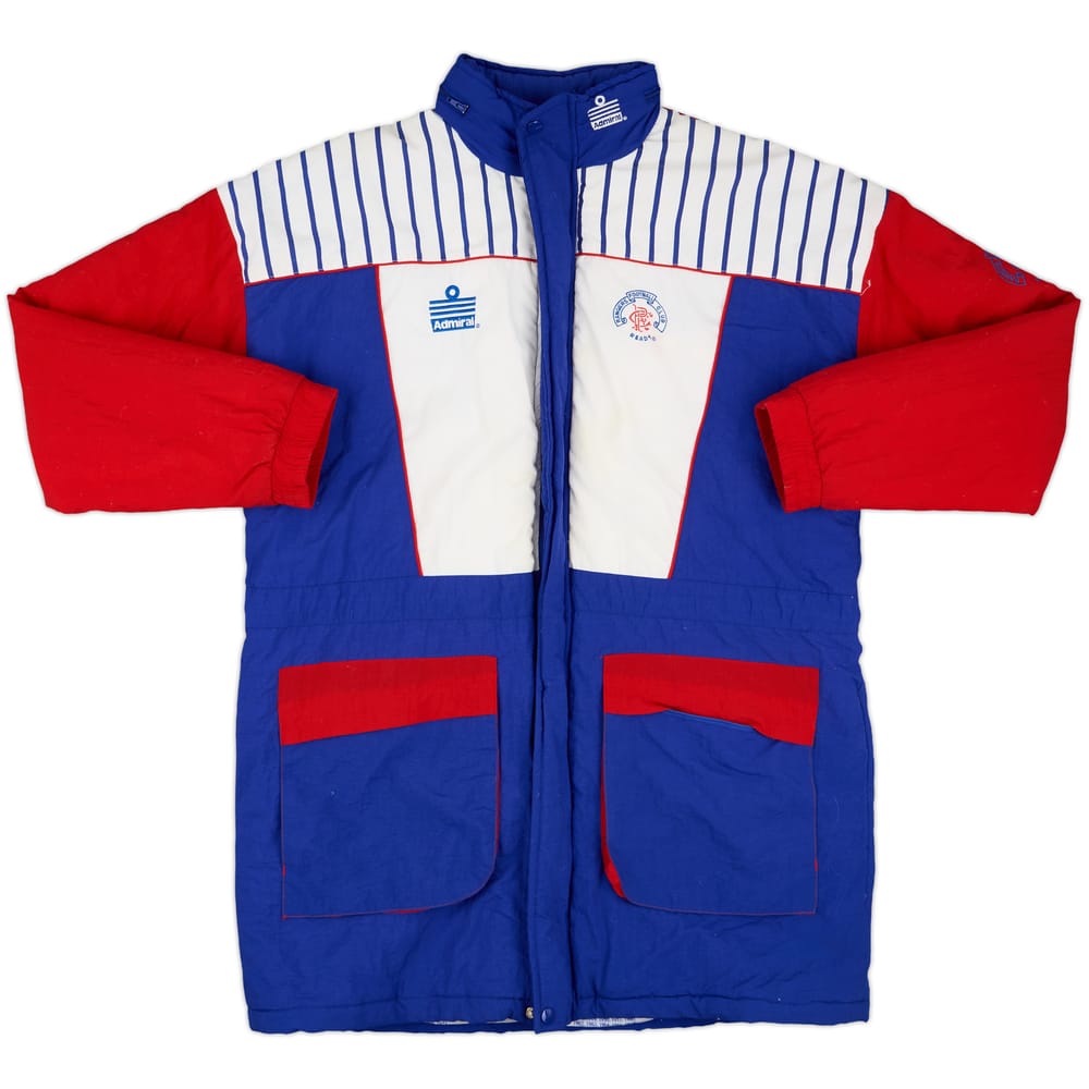1990-92 Rangers adidas Padded Bench Coat - 9/10 - (M)