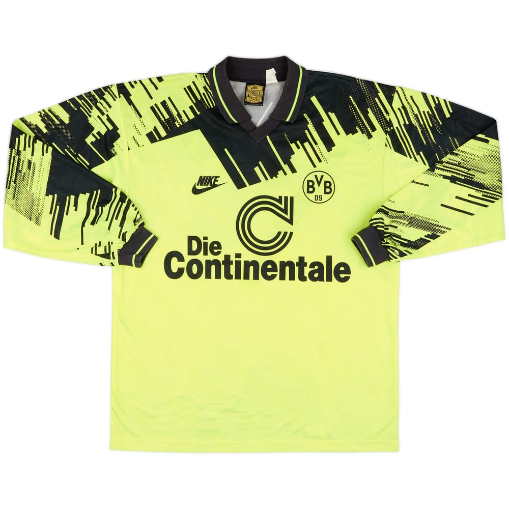 1993-94 Borussia Dortmund Home L/S Shirt #5 - 9/10 - (L)