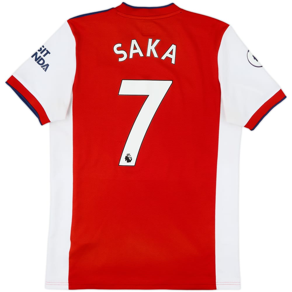 2021-22 Arsenal Home Shirt Saka #7 - 6/10 - (M)