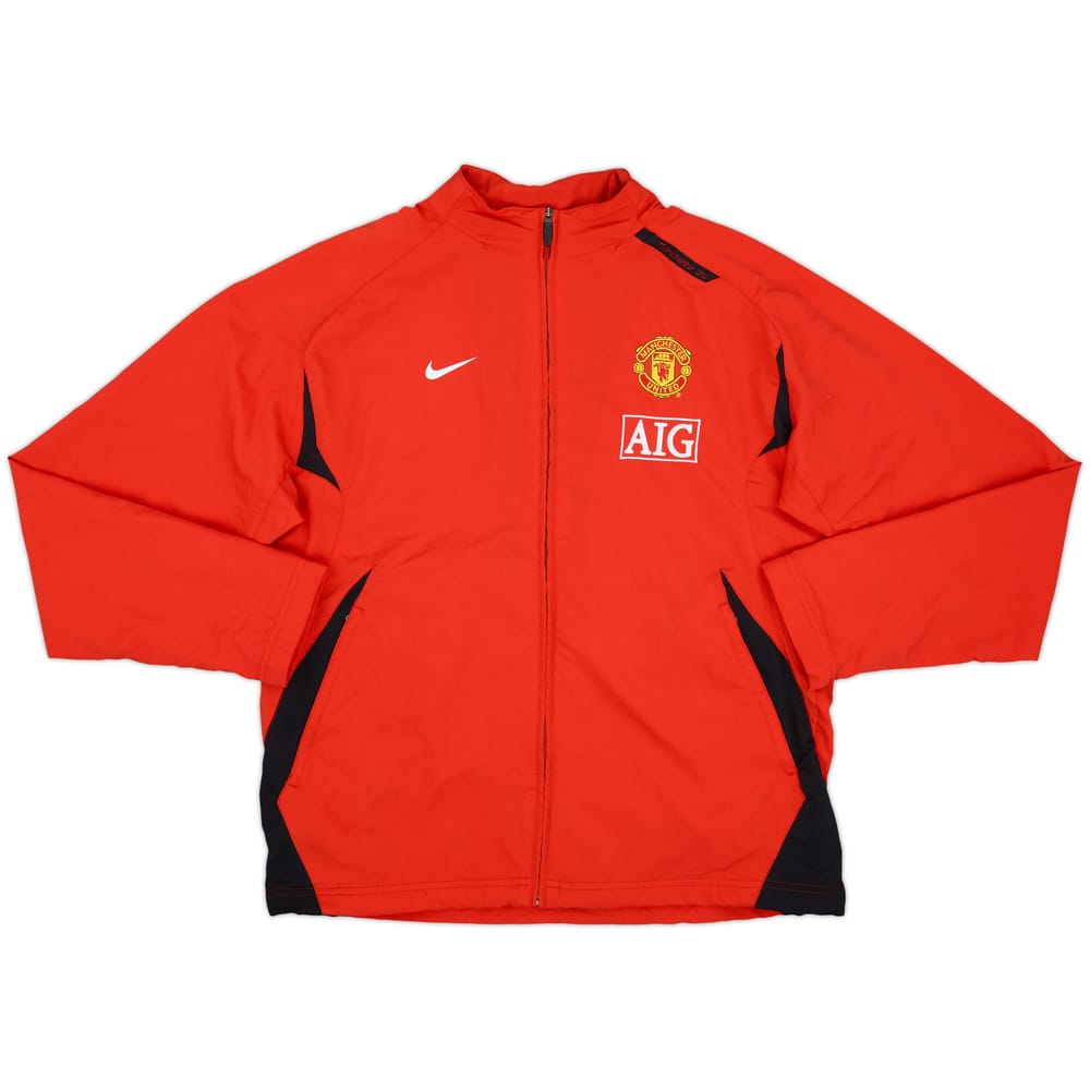 2007-08 Manchester United Nike Track Jacket - 8/10 - (L)