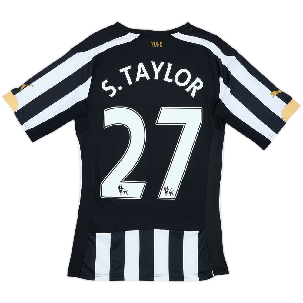 2014-15 Newcastle Player Issue ACTV Fit Home Shirt S.Taylor #27 (L)
