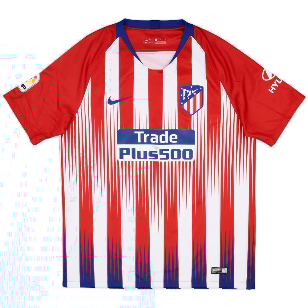 2018-19 Atletico Madrid Home Shirt - 10/10 - (L)
