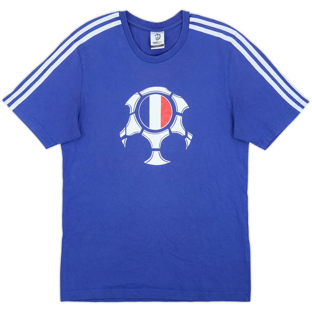 2008 France adidas Euro 2008 Cotton Tee - 7/10 - (M)
