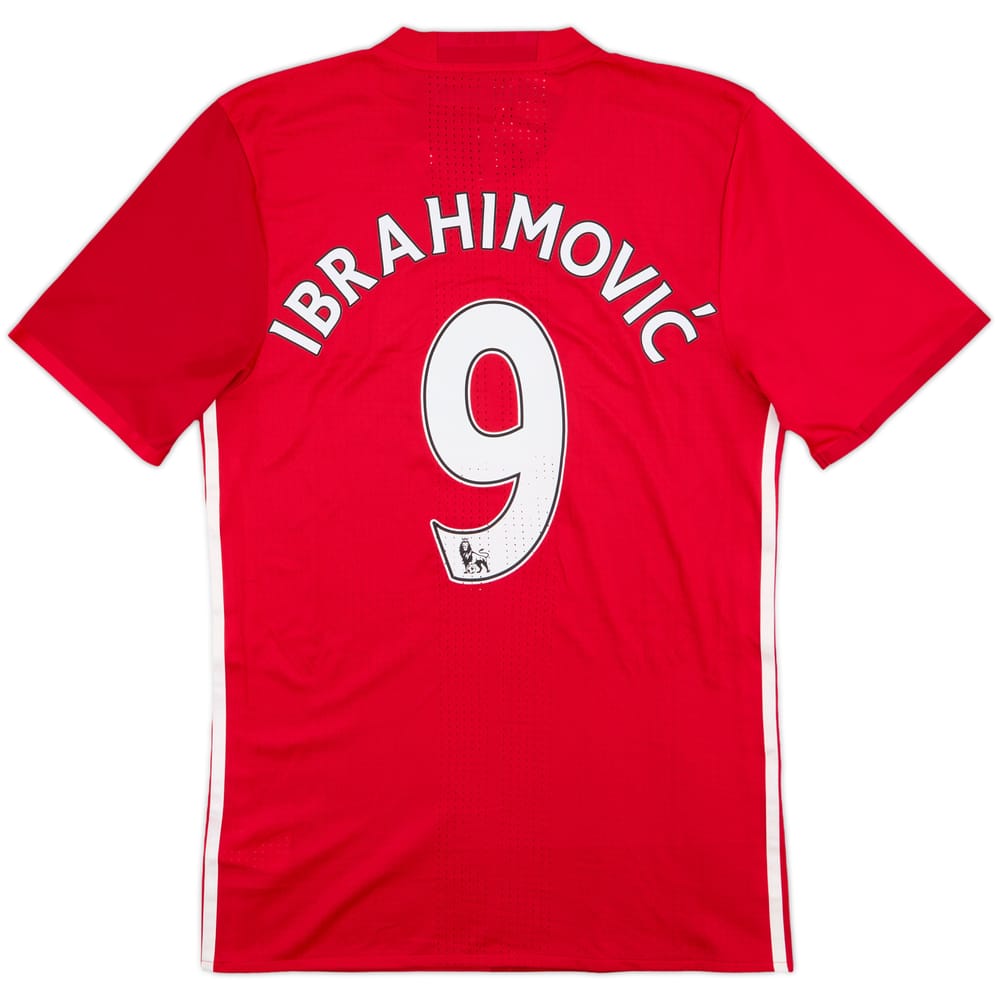 2016-17 Manchester United Authentic Home Shirt Ibrahimovic #9 (M)