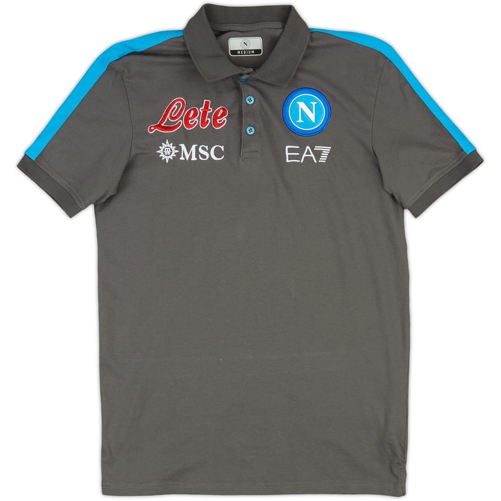 2021-22 Napoli EA7 Polo Shirt - 9/10 - (M)