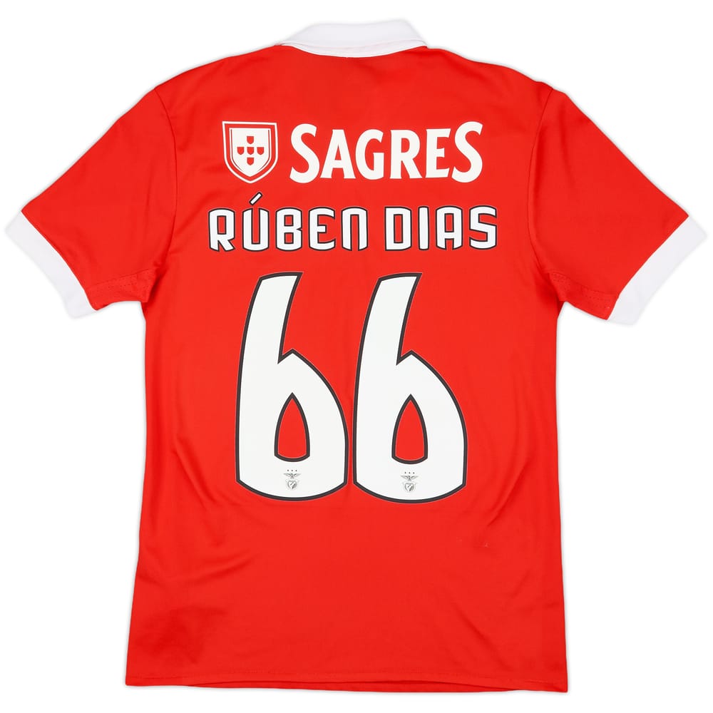 2017-18 Benfica Home Shirt Ruben Dias #66 - 8/10 - (S)