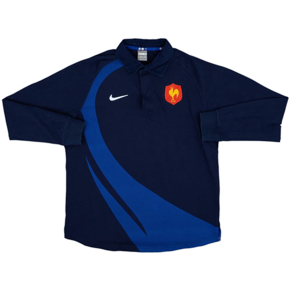 2007-08 France Rugby Polo L/S Shirt - 9/10 - (L)
