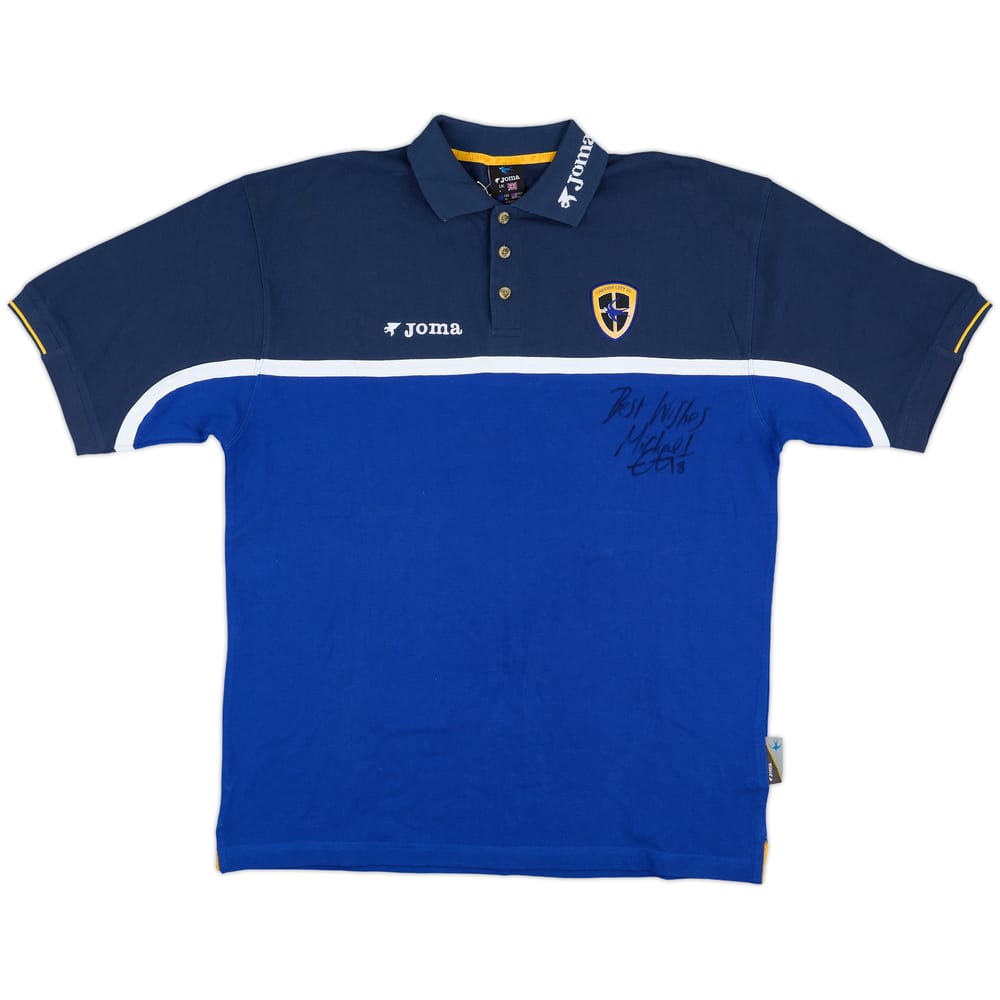 2008-09 Cardiff City Joma Signed Polo Shirt (Chopra)