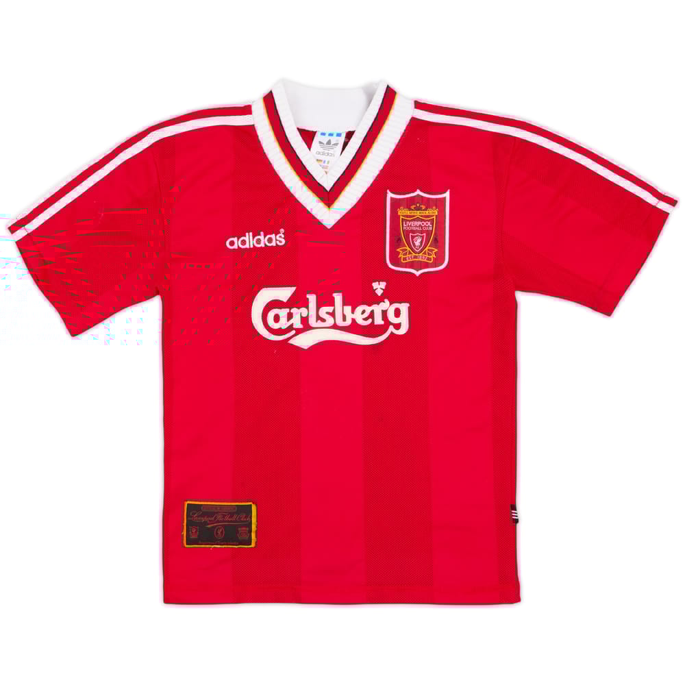 1995-96 Liverpool Home Shirt - 7/10 - (L.Boys)