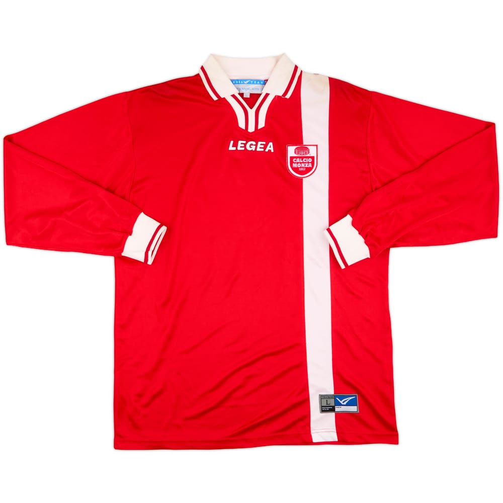 2001-02 AC Monza Home L/S Shirt - 9/10 - (L)