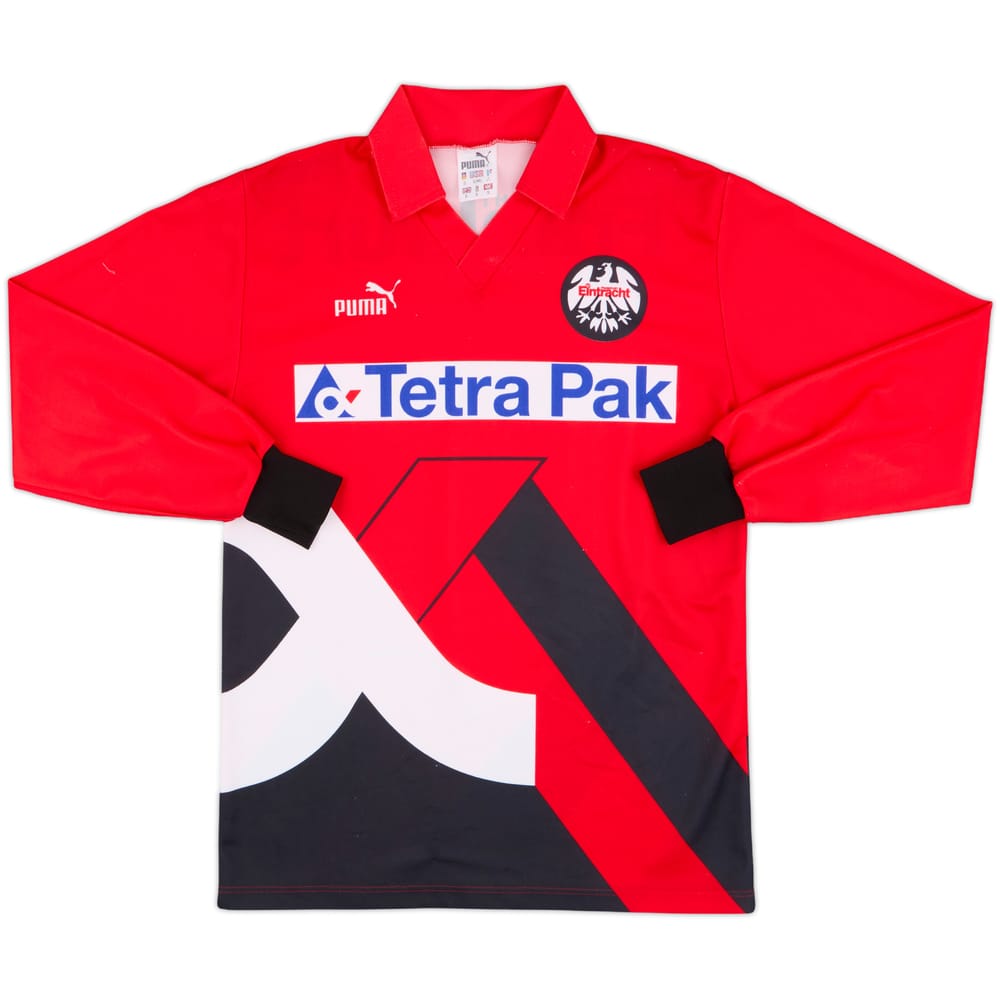 1993-94 Eintracht Frankfurt Home L/S Shirt - 8/10 - (S)